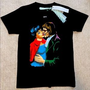 Off-White Slim Fit 'Kiss' Graphic Print T-shirt